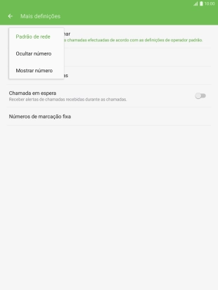 Prima Mostrar número para ativar a visualização do seu número.