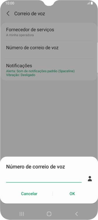 Introduza 123 e prima OK.