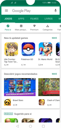 Prima a caixa de pesquisa.