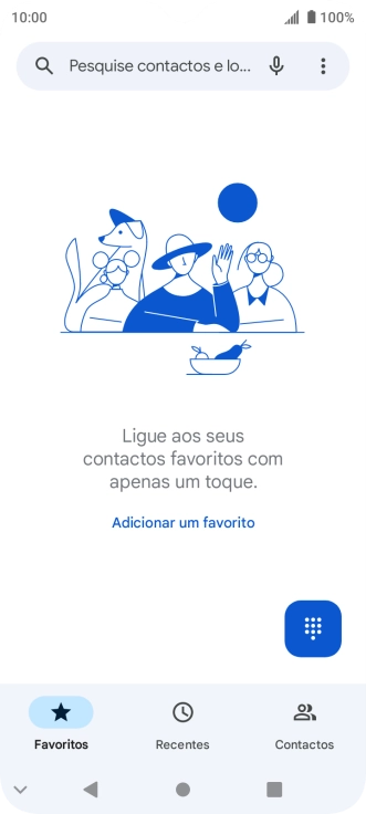 Prima o ícone de menu.