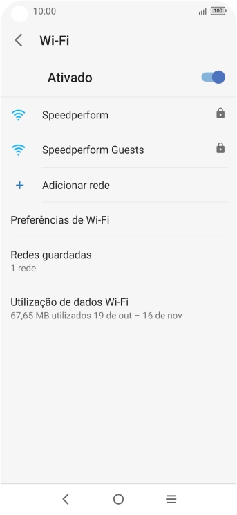 Prima a tecla de início para terminar e voltar ao ecrã inicial.