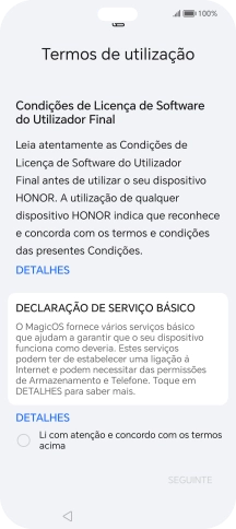 Prima o campo para a selecionar.
