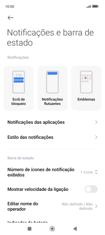 Prima Notificações das aplicações .