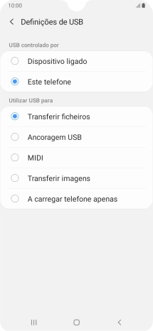 Prima Transferir ficheiros.