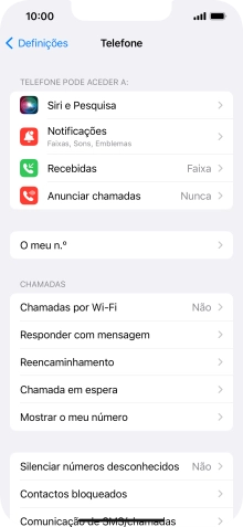 Prima Mostrar o meu número.