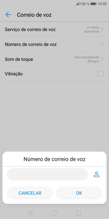 Introduza 123 e prima OK.