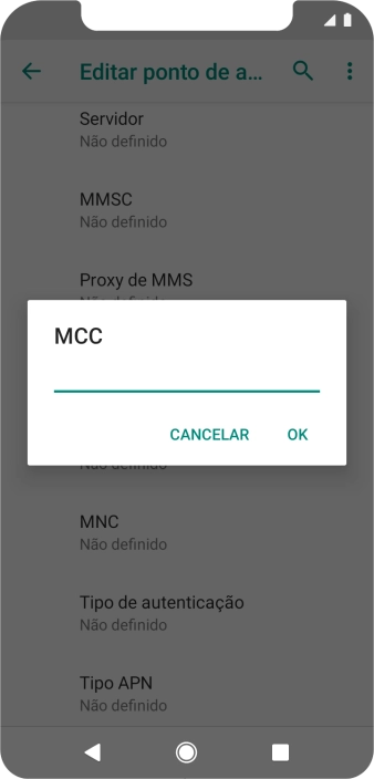 Introduza 268 e prima OK.