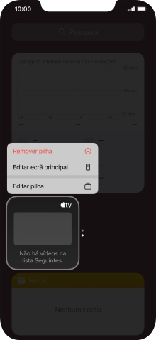 Prima Editar pilha.