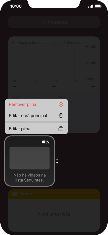 Prima Editar pilha.