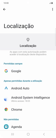 Prima a app pretendida.