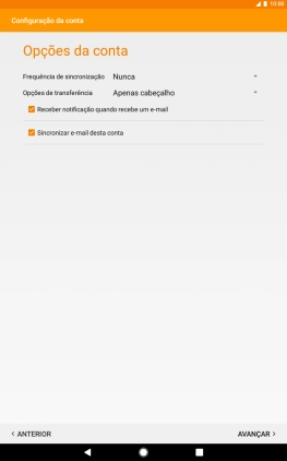 Prima a lista suspensa junto a 