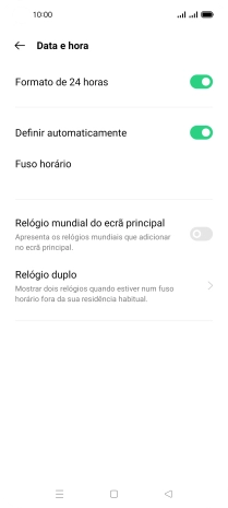 Prima a tecla de início para terminar e voltar ao ecrã inicial.