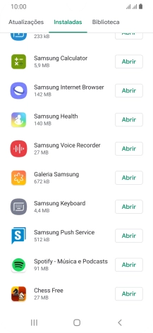 Prima a app pretendida.