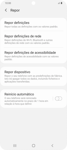 Prima Repor dispositivo.
