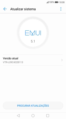 Prima PROCURAR ATUALIZAÇÕES. Se existir uma nova versão de software disponível, será agora indicado no ecrã. Siga as indicações no ecrã para atualizar o software do telefone.