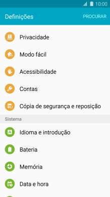 Prima Cópia de segurança e reposição.