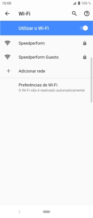 Prima Preferências de Wi-Fi.