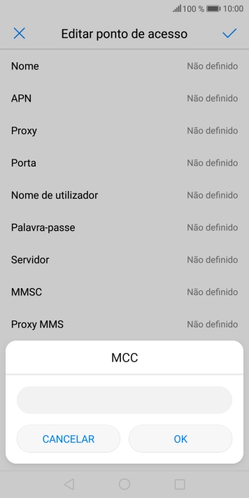 Introduza 268 e prima OK.