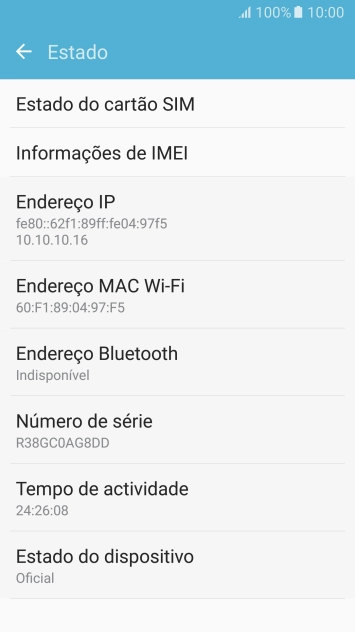 Prima Informações de IMEI.