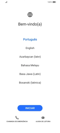 Prima o idioma pretendido.