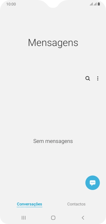 Prima o ícone de nova mensagem.