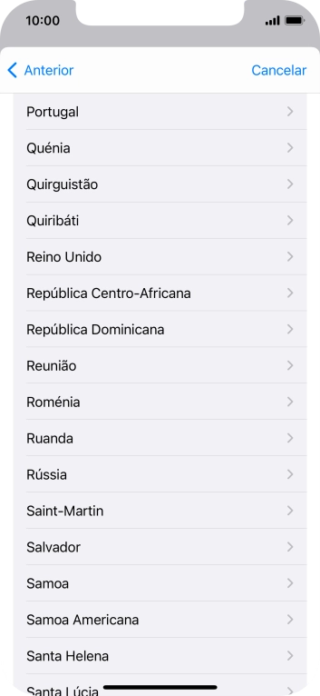 Prima o país pretendido.