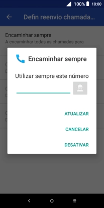 Prima DESATIVAR.
