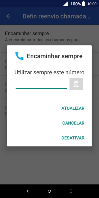 Prima DESATIVAR.