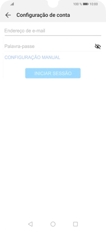 Prima Endereço de e-mail e introduza o seu endereço de e-mail.