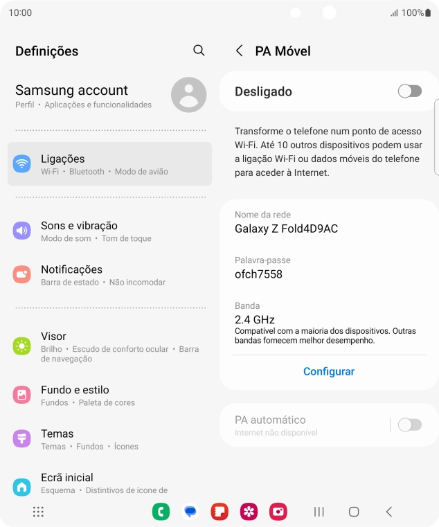 Prima Configurar.