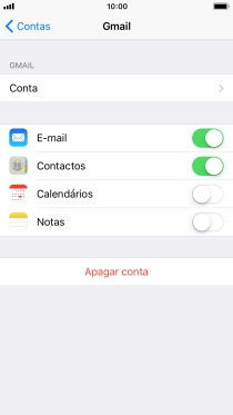 Prima a tecla de início para terminar e voltar ao ecrã inicial.