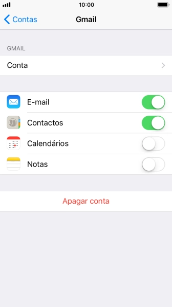Prima a tecla de início para terminar e voltar ao ecrã inicial.
