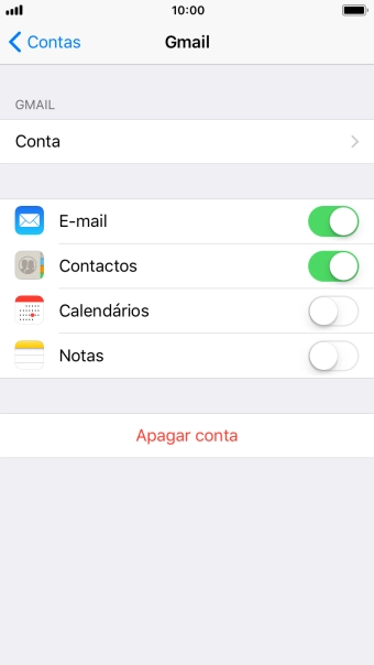 Prima a tecla de início para terminar e voltar ao ecrã inicial.