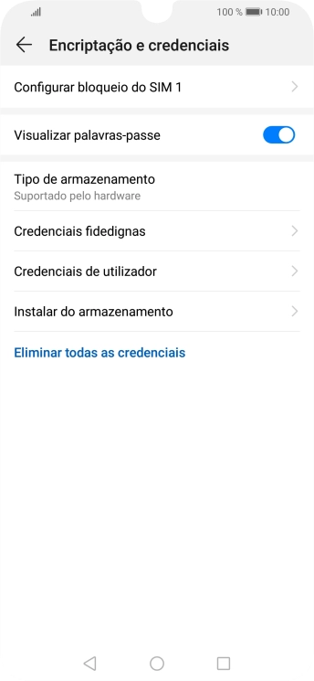 Prima Configurar bloqueio do SIM.