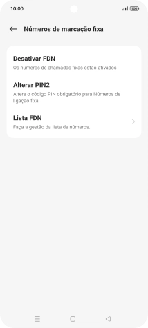 Prima Desativar FDN.