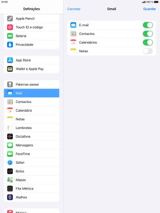 Se o ecrã mostrar esta imagem, a sua conta foi identificada e configurada automaticamente. Siga as indicações no ecrã para introduzir informações adicionais e concluir a configuração.