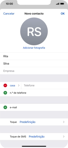 Prima Telefone e introduza o número de telefone pretendido.