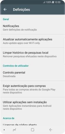 Prima Atualizar automaticamente aplicações.