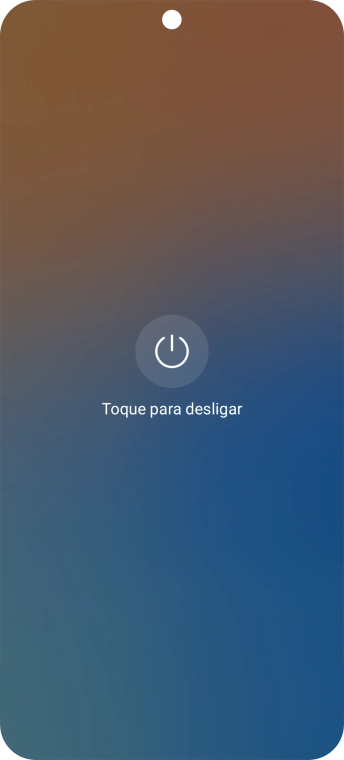 Prima Toque para desligar.