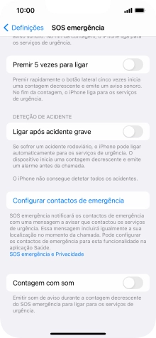 Prima Ligar após acidente grave para ativar a função.
