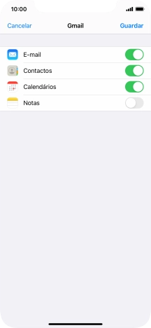 Se o ecrã mostrar esta imagem, a sua conta foi identificada e configurada automaticamente. Siga as indicações no ecrã para introduzir informações adicionais e concluir a configuração.