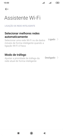 Prima Selecionar melhores redes automaticamente.