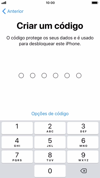 Prima Opções de código.