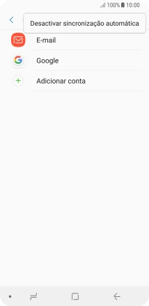 Prima Desactivar sincronização automática.