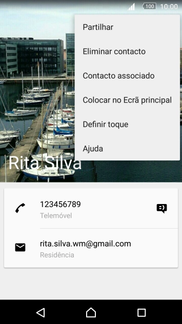 Prima Definir toque.