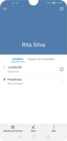 Prima o número pretendido.
