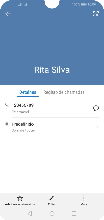 Prima o número pretendido.