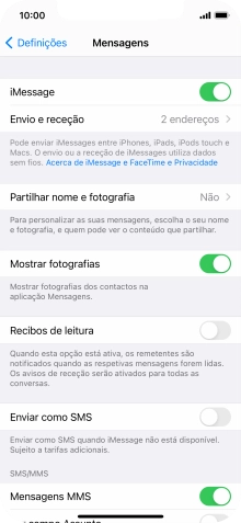 Para voltar ao ecrã inicial, deslize o dedo de baixo para cima a partir da base do ecrã.