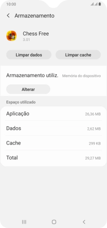 Prima Limpar cache.