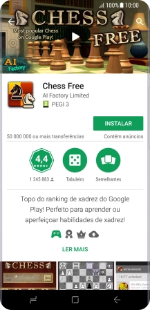 Prima a tecla de início para terminar e voltar ao ecrã inicial.